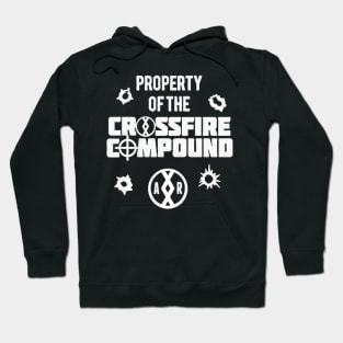 Property of the Crossfire Compound (White) Hoodie